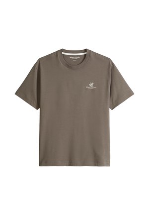Marc O'Polo, T-SHIRT, SHORT SLEEVE, RELAXED FIT, SEASONAL ARTWORK ON FRONT AND BACK - T-shirt imprimé - dark nickle
