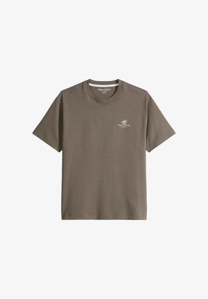 Marc O'Polo, T-SHIRT, SHORT SLEEVE, RELAXED FIT, SEASONAL ARTWORK ON FRONT AND BACK - T-shirt imprimé - dark nickle