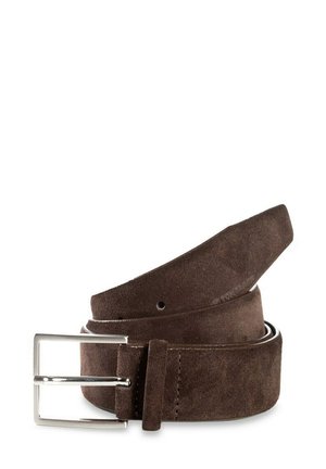 KLASSISCHER MIT RECHTECKIGER SCHNALLE - Cintura - dark brown uni