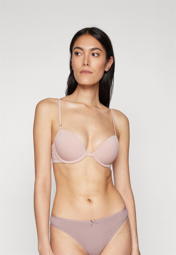 LIGHTLY LINED DEMI MINIMALIST MICROFIBER - T-shirt bra - 
beige4