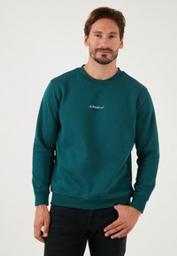 REGULAR FIT - Mikina - petrol blue