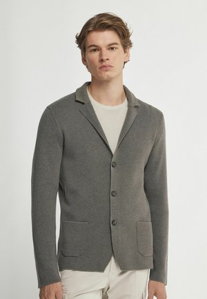 TWEED - Sakko - army dark mel