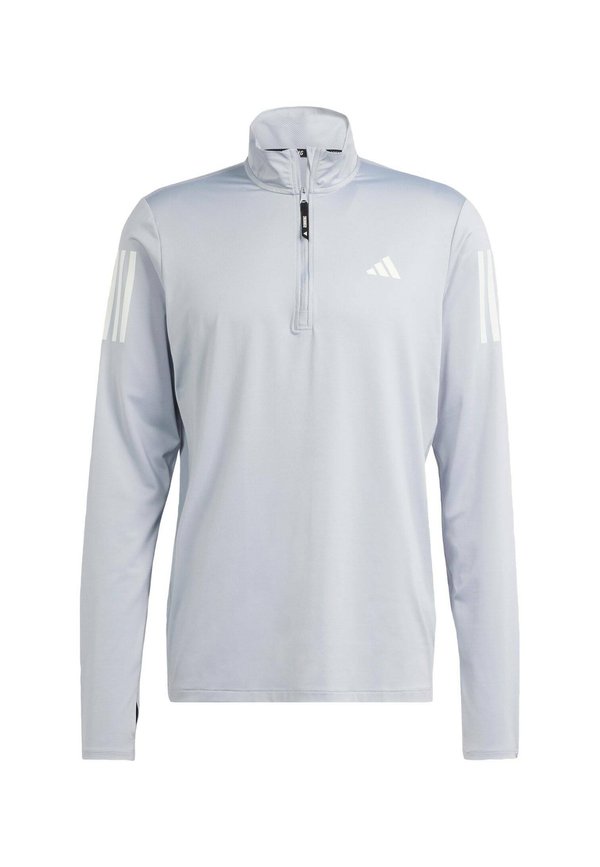 OWN THE RUN HALF-ZIP - Long sleeved top - halo silver3