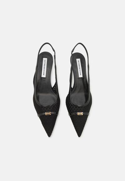 Victoria Beckham KITTEN HEEL SLINGBACKS - Tacones - black