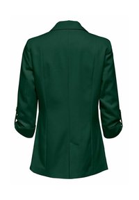 Grön kavaj med lång ärm som har en slagkrage, figursydd design och uppvikta ärmar med accentdetaljer. Slät tyg med en strukturerad silhuett.