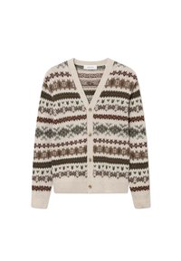HORDUR FAIR ISLE - Kardigán - sand