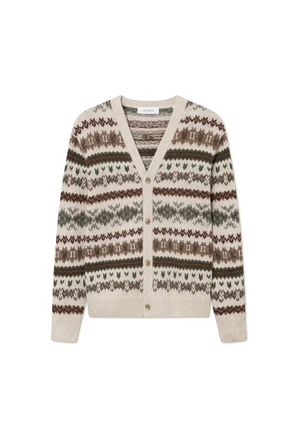 HORDUR FAIR ISLE - Cardigan - sand4