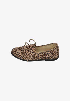 Espadrij l´originale, ESPADRIJ L'ORIGINALE DAMEN MOCASSIN VELOUR LEO LEOPARD - Slip-ons - leopard