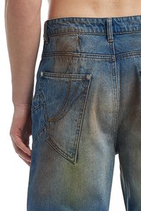 FAVELA CUTLINE UNISEX - Løst sittende jeans - blue dirt washed