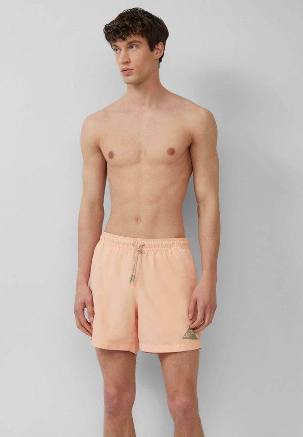 MIT ARTWORK UND EINGRIFFTASCHEN - Badeshorts - papaya