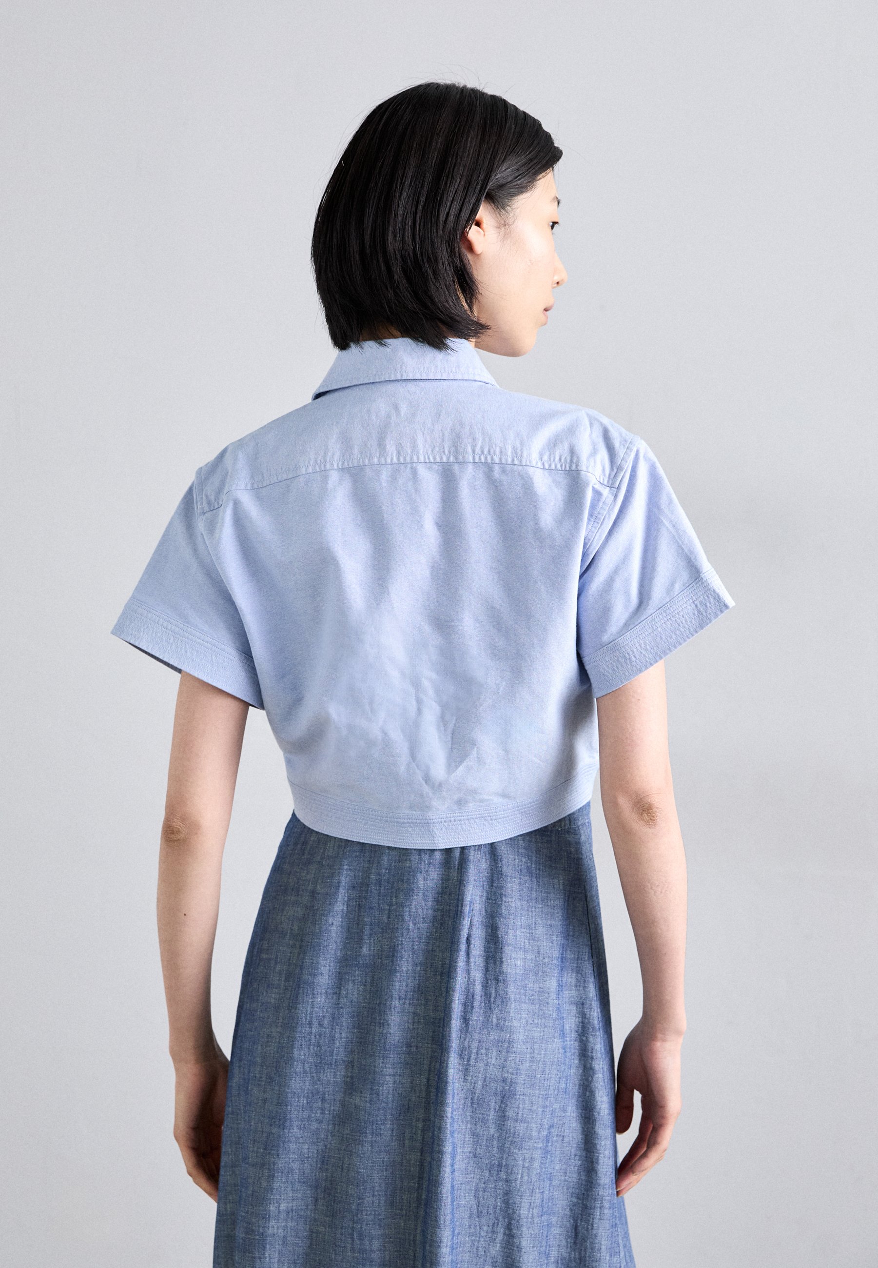 売れ筋商品|||ラルフローレン シャツ レディース トップス COTTON OXFORD TIE FRONT CROPPED SHIRT - Button-down blouse - blue Polo Ralph Lauren COTTON OXFORD TIE FRONT CROPPED SHIRT