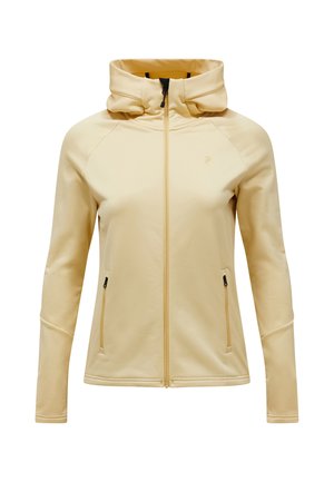 Peak Performance, W RIDER ESSENTIALS ZIP HOOD - Fleecejacke - hellgelb