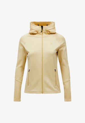 Peak Performance, W RIDER ESSENTIALS ZIP HOOD - Fleece jacket - hellgelb