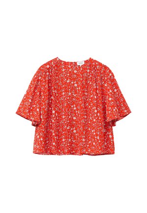 & OTHER STORIES, & OTHER STORIES GATHERED CREPE BLOUSE - Bluse - red