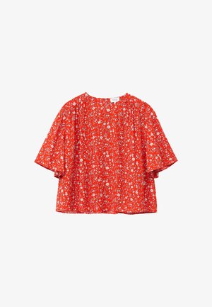 & OTHER STORIES, & OTHER STORIES GATHERED CREPE BLOUSE - Blouse - red