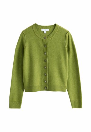 Next, SUPERSOFT CREW NECK LONG SLEEVE CARDIGAN - Cardigan - lime green