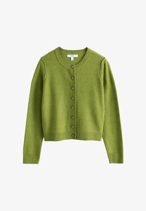 Next, SUPERSOFT CREW NECK LONG SLEEVE CARDIGAN - Cardigan - lime green