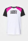 Camiseta deportiva - white/black malva