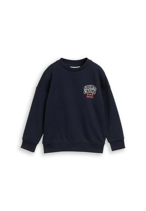 TOM TAILOR TOM TAILOR STRICK & SWEATSHIRTS OVERSIZE SWEATSHIRT MIT RÜCKENPRINT - Sweatshirt - sky captain blue