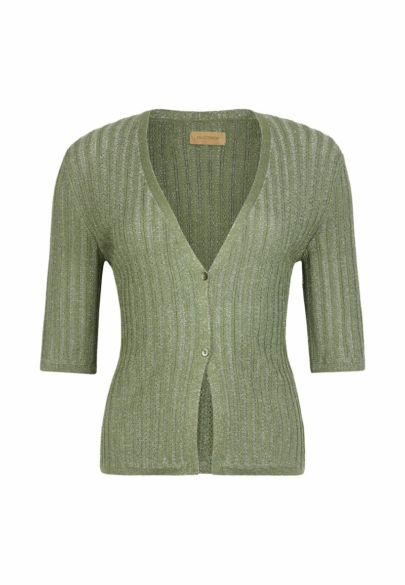 Petit Cardigan Falconari Vert Olive - Taille XS - Occasion Très Bon état