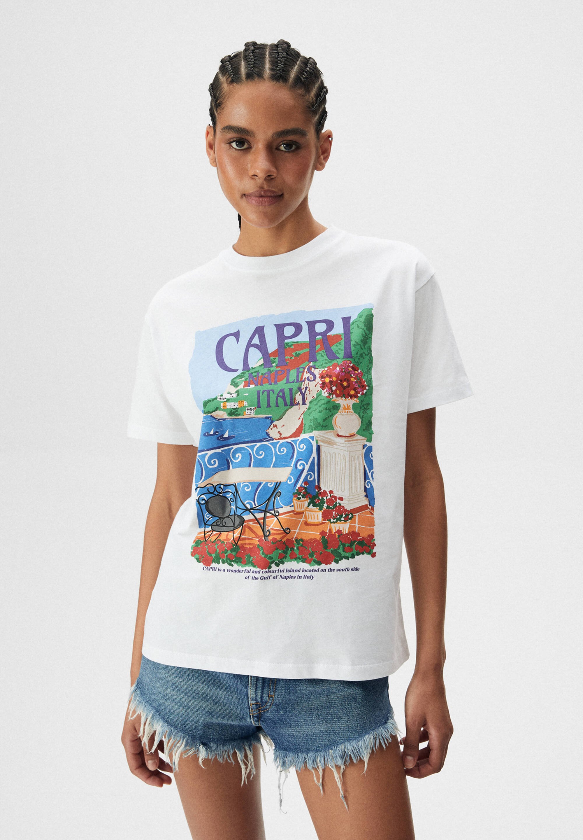 PULL\u0026BEAR WITH CAPRI ILLUSTRATION 