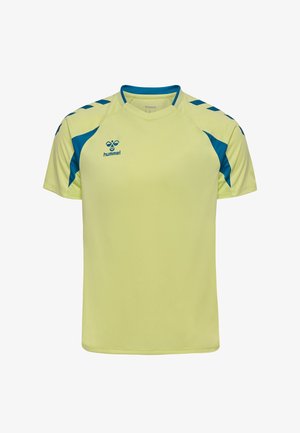 Hummel, 2.0 S/S - T-shirt print - pale lime yellow celestial
