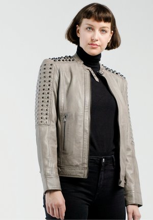 Lederjacke - grau