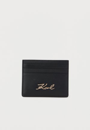 SIGNATURE CARD HOLDER - Πορτοφόλι - black/gold-coloured