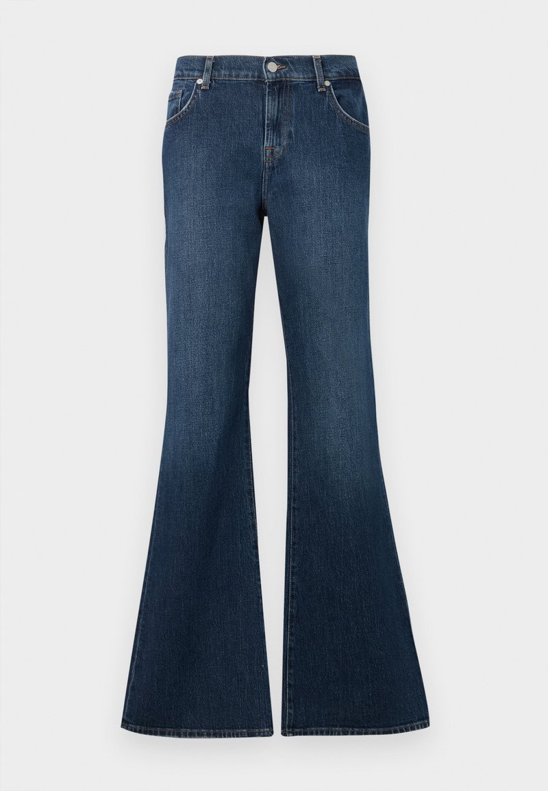 7 For All Mankind Flared Jeans donkerblauw denim