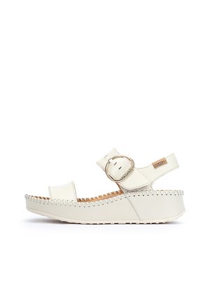 MARINA - Sandalen met plateauzool - nata