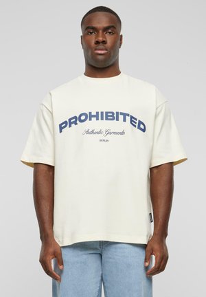 AUTHENTIC - T-shirts med print - cream