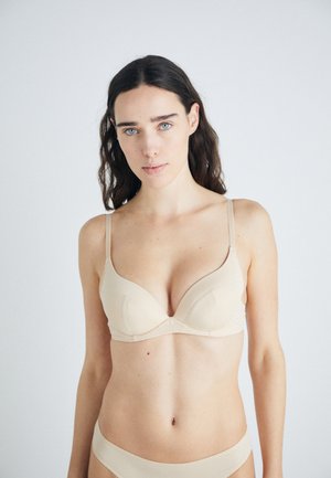 ANGIE 2 PACK - Soutien-gorge push-up - white/beige