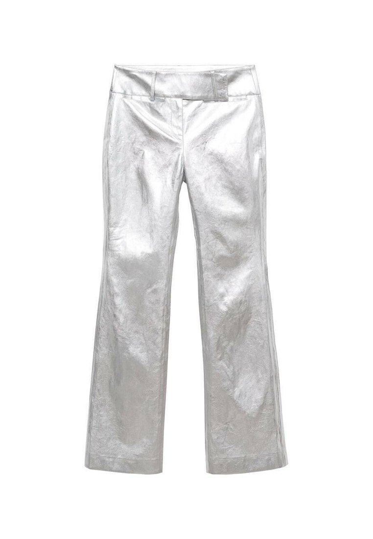 Mango Broek zilverkleurig Mango Broek zilverkleurig