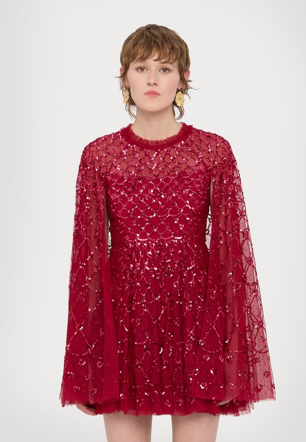 HEART LATTICE MICRO MINI DRESS - Occasion wear