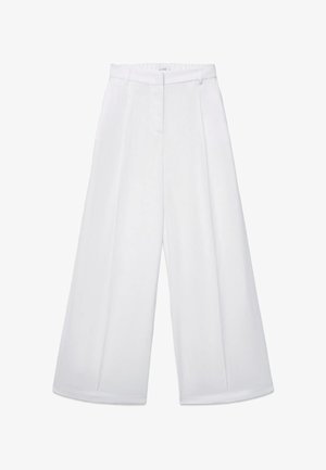 Calliope, PANTALONE LUNGO TINTA UNITA - Pantaloni - bianco ottico