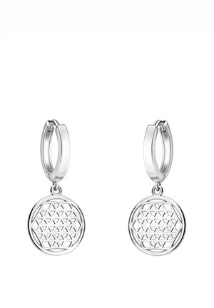 CIRCLE GRID - Øreringe - silver coloured
