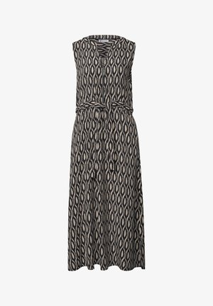 Street One, MIDI-KLEID MIT SPLIT NECK UND ZIPPER - Skjortekjole - clay sand