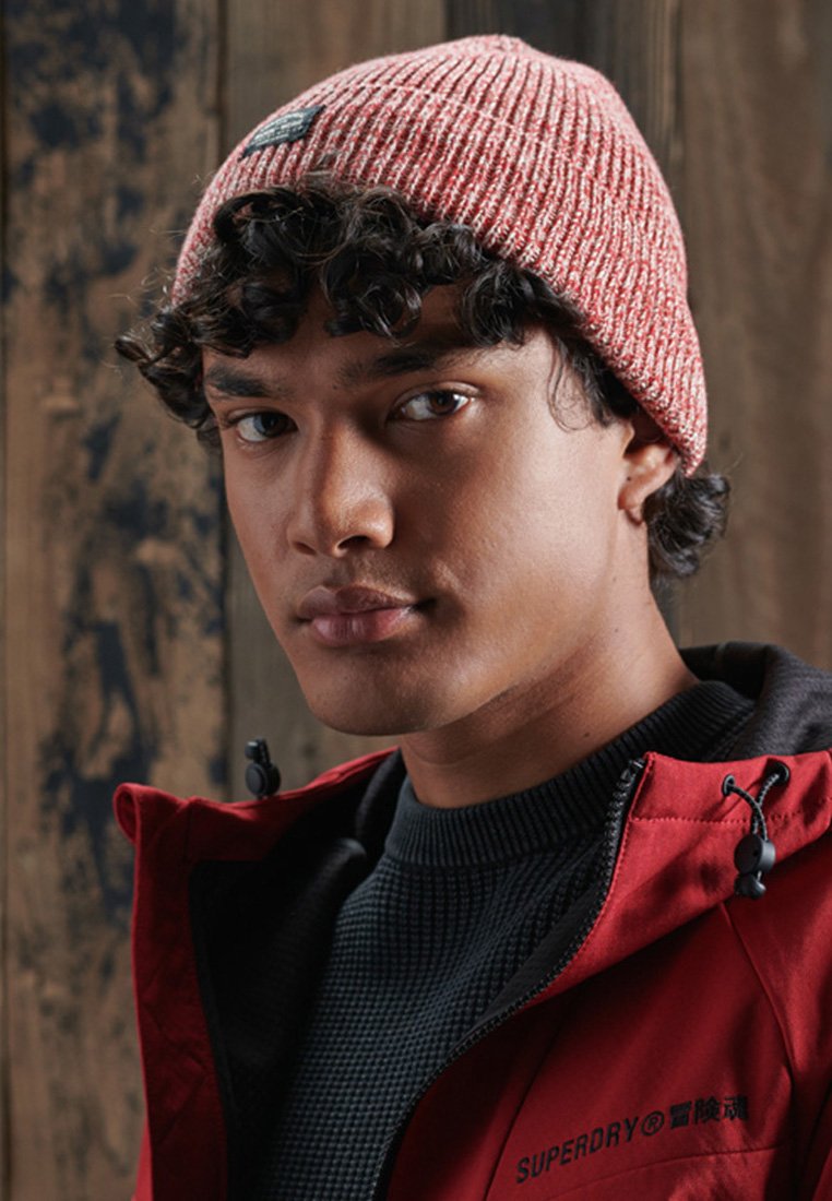 Superdry Beanie - desert red grit/red 