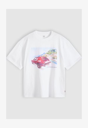 Levi's®, BOXY TEE - Majica kratkih rukava s printom - coastal creative gremlin 2 white plus