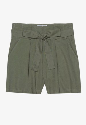 Anna Field by Zalando NATURAL LINEN/VISCOSE MIX TIE WAIST SHORTS - Shorts - olive