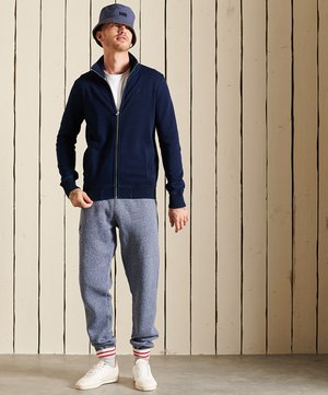 VINTAGE TRACK - Zip-up sweatshirt - dark indigo
