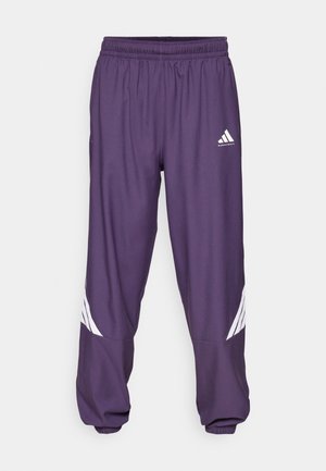 adidas Performance CRAZYLITE PANT - Tracksuit bottoms - aurora plum/white