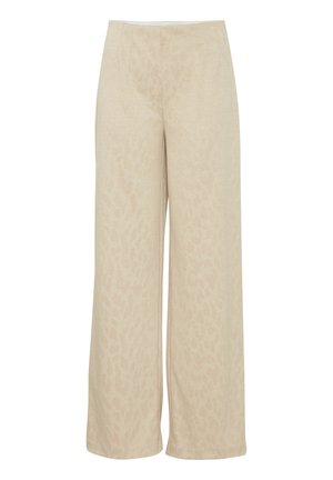 KATE LEOPARD JACQUARD   - Trousers - doeskin