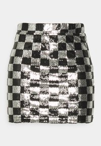 Noisy May NMMINDY SEQUIN MINI SKIRT - Minissaia - black