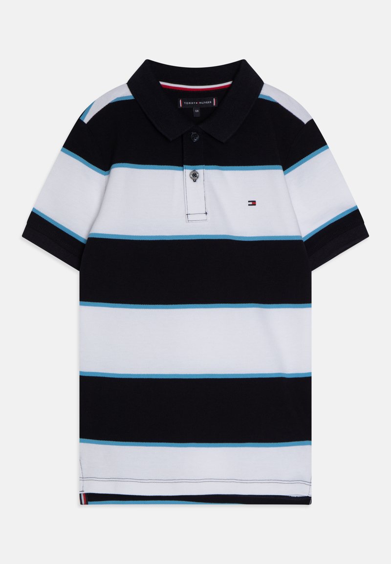 Tommy Hilfiger RUGBY STRIPE Polo shirt desert sky/dark blue
