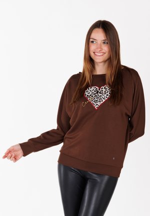 WSW HUNTED ROUND - Sweater - chocolate brown