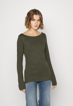 LONG SLEEVE BOAT NECK - Top s dlouhým rukávem - olive