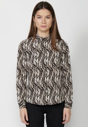 LONG SLEEVE - Gombos blúz - marrón