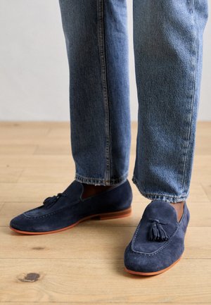 CLIVE - Instappers - navy/rich tan/orange