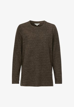 Cellbes of Sweden, SUPER SOFT SWEATER WITH SLITS - Pullover - brown melange